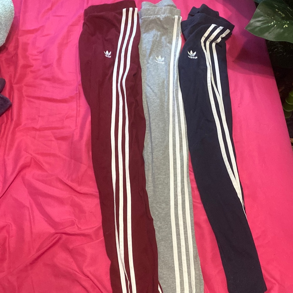 Set of 3 cotton adidas leggings
